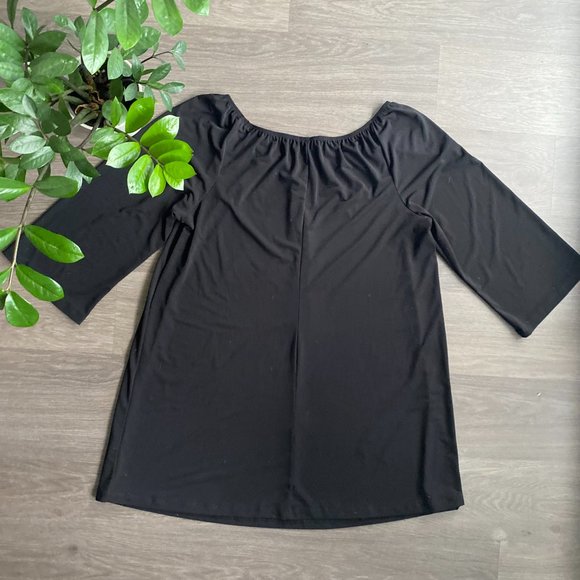 Kim&Co Black 3/4 Sleeve Tunic - Picture 6 of 8